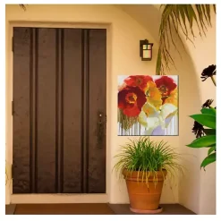 Kirklands Home Outdoor Wall Decor|Bold Faced Flowers Outdoor Canvas Art Print