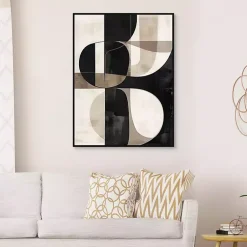 Kirklands Home Canvas Art|Bold Geometry II Framed Canvas Art Print