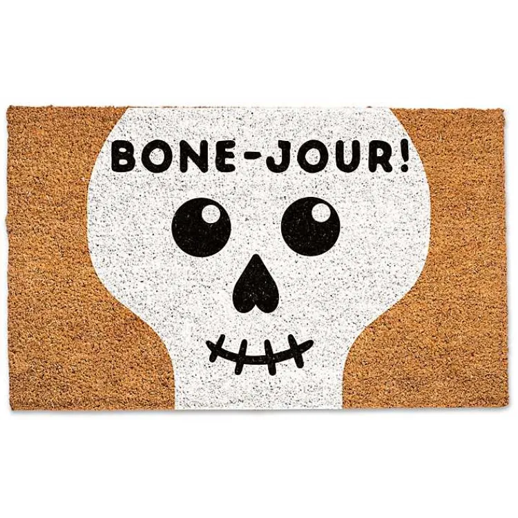 Online Bone-Jour Skelly Halloween Doormat Halloween