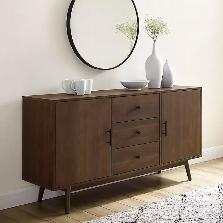 Kirklands Home Cabinets & Sideboards|Bonnie Brown Midcentury Sideboard Cabinet