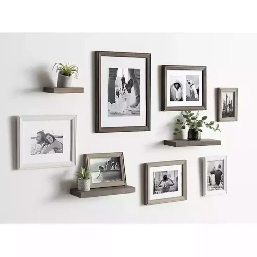 Kirklands Home Gallery Wall Frames|Bordeaux 10-pc. Gallery Wall Frame and Shelf Set