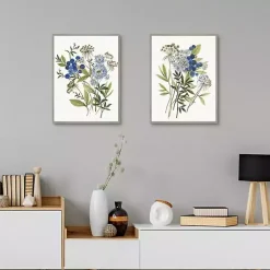 Kirklands Home Canvas Art|Botana 2-pc. Framed Canvas Art Print Set White