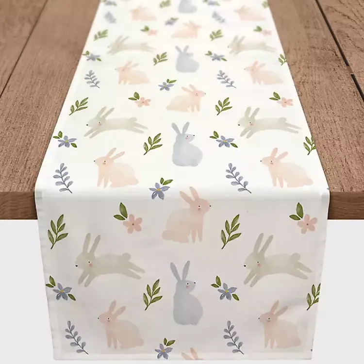 Outlet Botanical Bunny Table Runner, 90 in. Easter Decorations