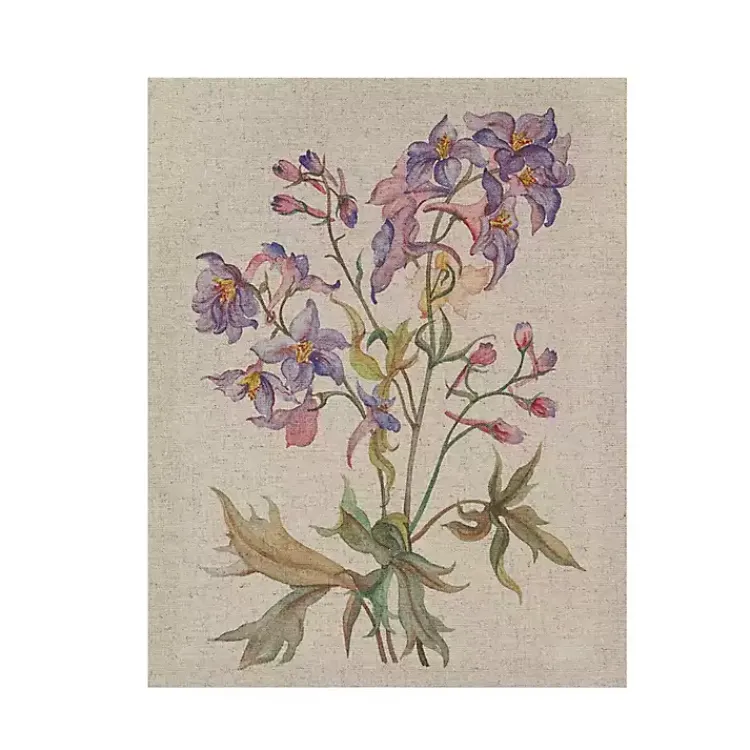 Kirklands Home Canvas Art|Botanical Linen Art Prints, Set of 3 Multi
