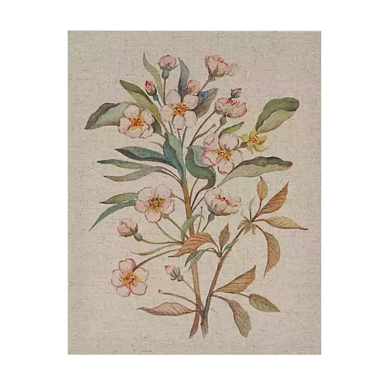 Kirklands Home Canvas Art|Botanical Linen Art Prints, Set of 3 Multi
