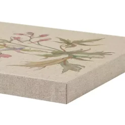 Kirklands Home Canvas Art|Botanical Linen Art Prints, Set of 3 Multi