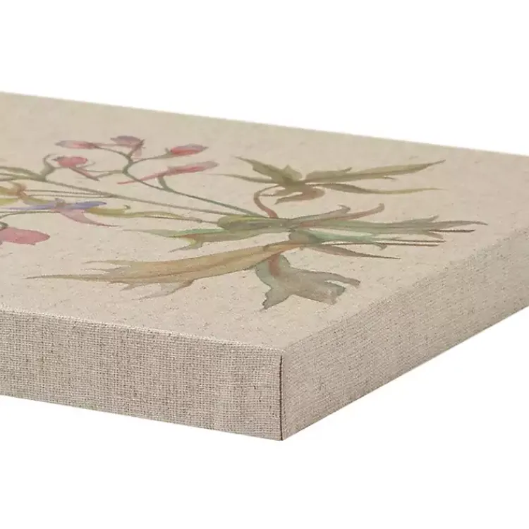 Kirklands Home Canvas Art|Botanical Linen Art Prints, Set of 3 Multi