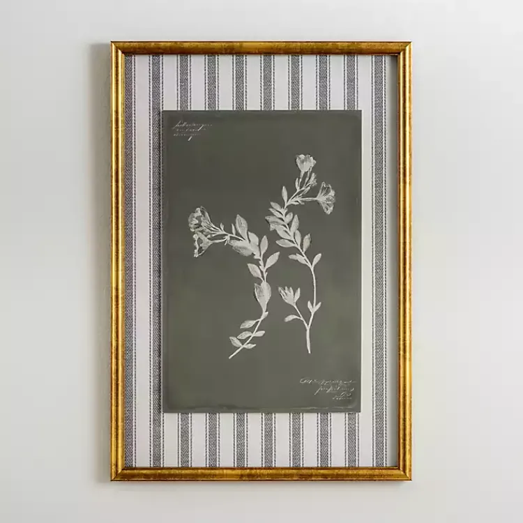 Kirklands Home Framed Art|Botanical Stripes I Framed Art Print