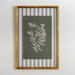 Kirklands Home Framed Art|Botanical Stripes II Framed Art Print