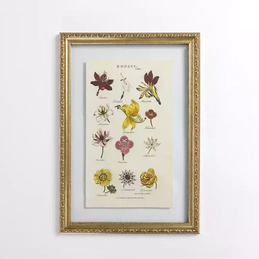 Kirklands Home Framed Art|Botany Gold Framed Art Print