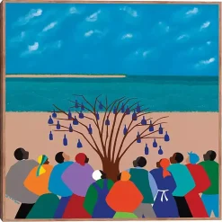 Kirklands Home Framed Art|Bottle Tree Gullah Islands Framed Canvas Art Print