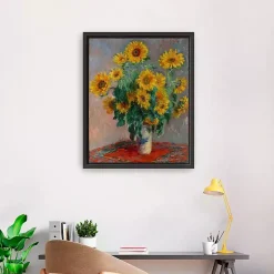 Kirklands Home Canvas Art|Bouquet of Sunflowers Framed Canvas Art Print