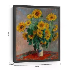 Kirklands Home Canvas Art|Bouquet of Sunflowers Framed Canvas Art Print
