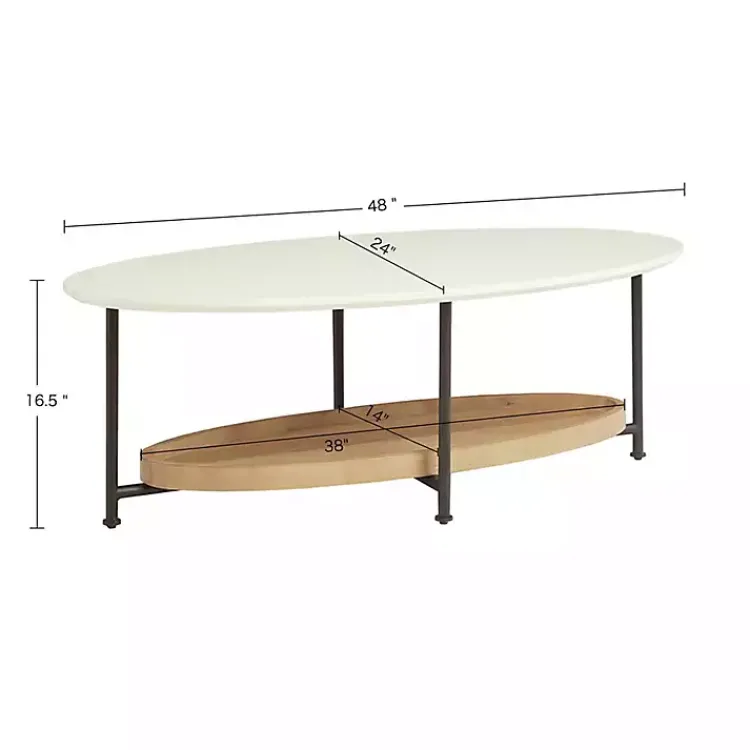 Kirklands Home Coffee Tables|Bowie Wood and Metal Coffee Table