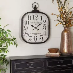 Kirklands Home Clocks|Brady Rustic Metal Wall Clock