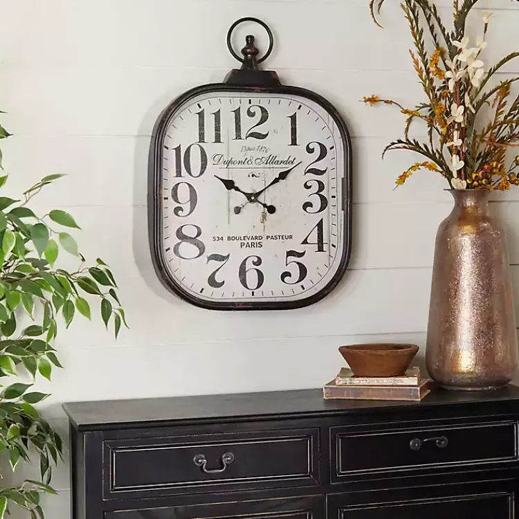 Kirklands Home Clocks|Brady Rustic Metal Wall Clock