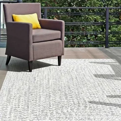 Kirklands Home Area Rugs|Braided Leah Indoor/Outdoor Area Rug, 5x8 Gray