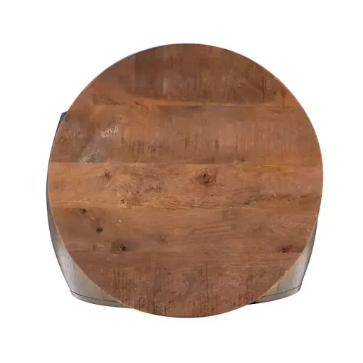 Kirklands Home Coffee Tables|Brass Hammered Drum Storage Coffee Table Brown