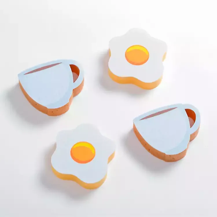 Kirklands Home Kitchen Accessories|Breakfast Sponges, Set of 4