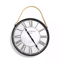 Kirklands Home Clocks|Brennan Rope Hanger Wall Clock