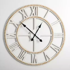 Kirklands Home Clocks|Brett Beaded Wood Wall Clock