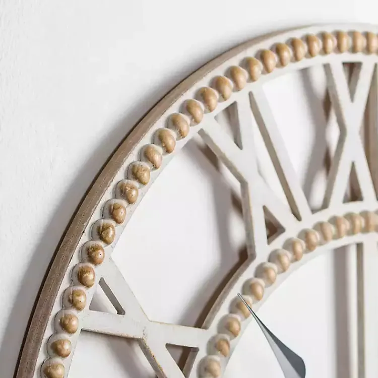Kirklands Home Clocks|Brett Beaded Wood Wall Clock