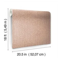 Kirklands Home Wall Murals & Wallpaper|Brick Textured Cross Woven Peel & Stick Wallpaper Pink