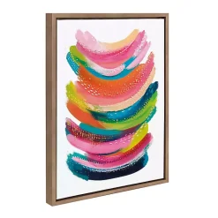 Kirklands Home Canvas Art|Bright Abstract Framed Canvas Art Print