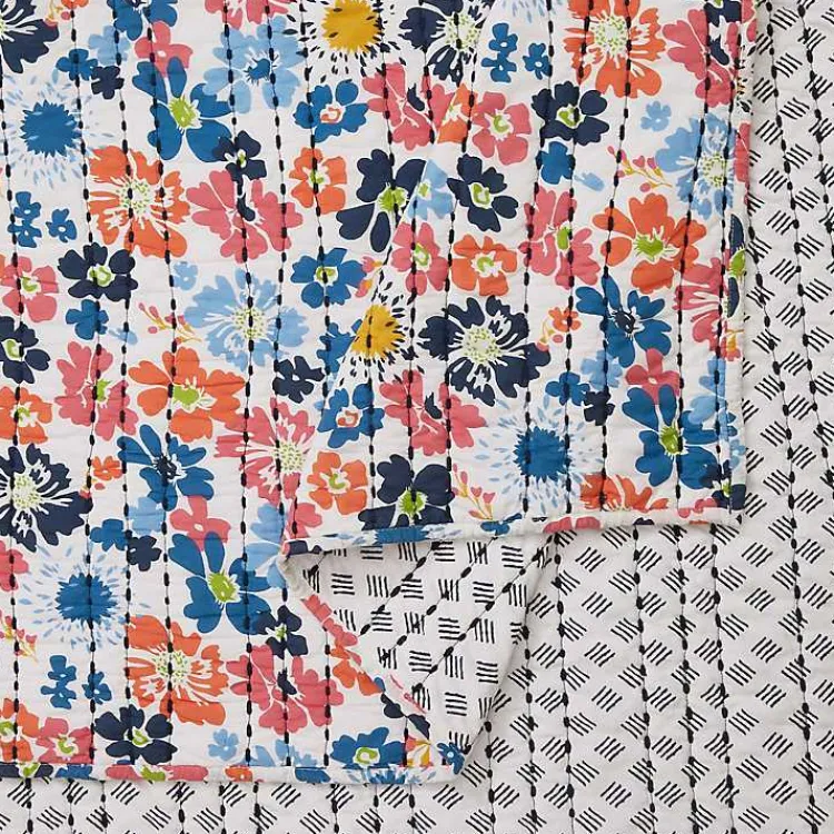 Kirklands Home Quilts|Bright Blossom 3-pc. Full/Queen Quilt Set Multi