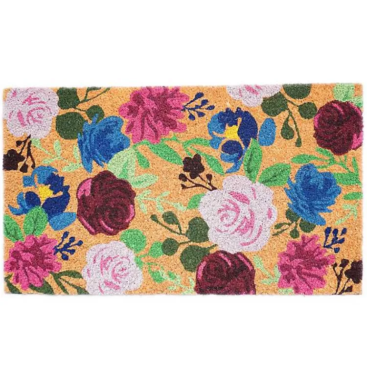Kirklands Home Doormats|Bright Boho Flowers Doormat Multi