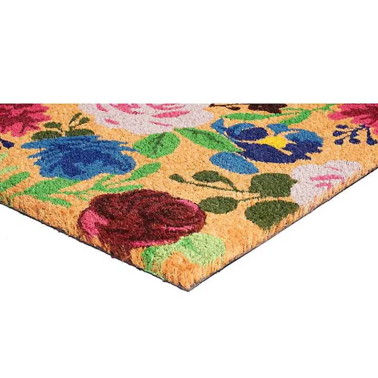 Kirklands Home Doormats|Bright Boho Flowers Doormat Multi