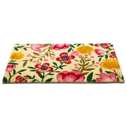 Kirklands Home Doormats|Bright Summer Blossoms Coir Doormat
