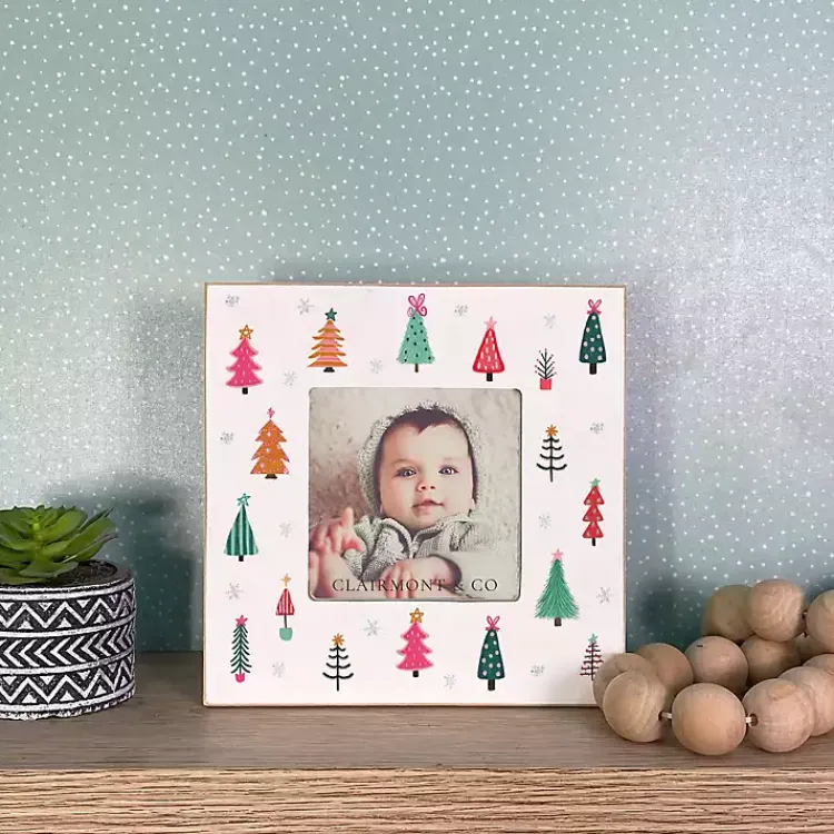 Bright Tree Whimsy Wonderland Picture Frame, 4x4 Christmas Decorations