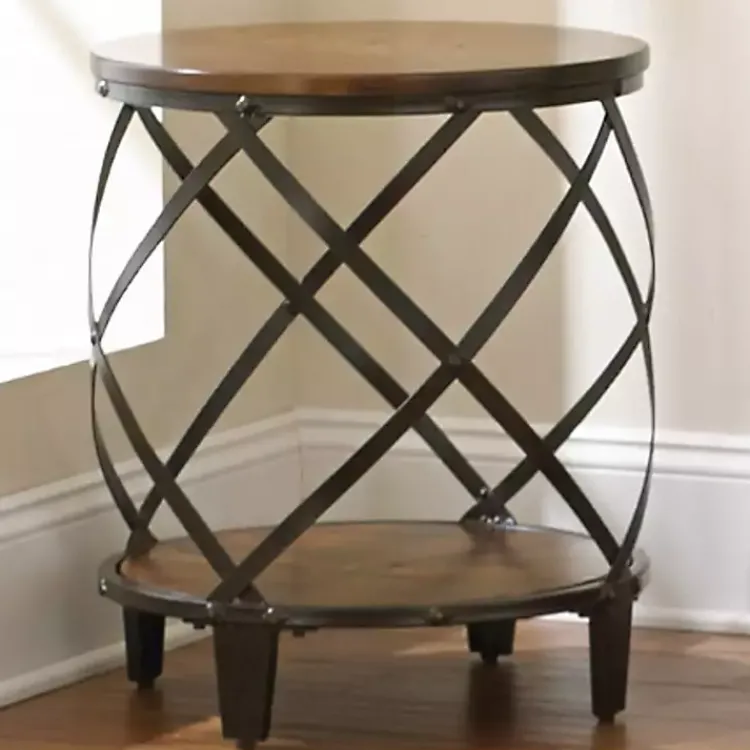 Kirklands Home Accent & End Tables|Brimfield Round End Table Black
