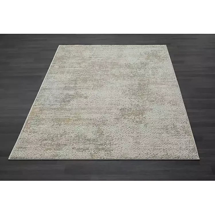 Kirklands Home Accent Rugs|Brisbane Beige Faded Damask Area Rug, 2x3