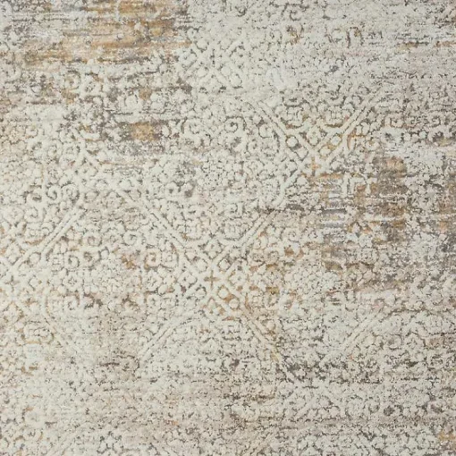 Kirklands Home Accent Rugs|Brisbane Beige Faded Damask Area Rug, 2x3