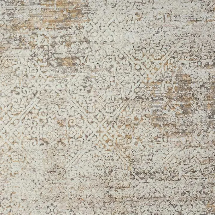 Kirklands Home Accent Rugs|Brisbane Beige Faded Damask Area Rug, 2x3