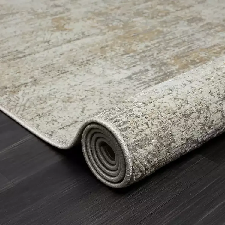 Kirklands Home Accent Rugs|Brisbane Beige Faded Damask Area Rug, 2x3