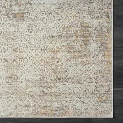 Kirklands Home Area Rugs|Brisbane Beige Faded Damask Area Rug, 8x10