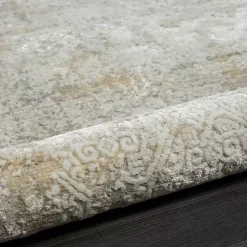 Kirklands Home Area Rugs|Brisbane Beige Faded Damask Area Rug, 8x10