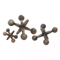 New Bronze Antique Jacks 3-pc. Figurine Set Statues & Figurines