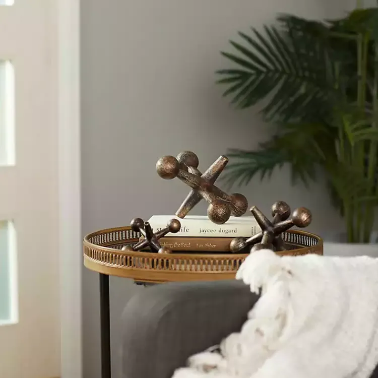 New Bronze Antique Jacks 3-pc. Figurine Set Statues & Figurines