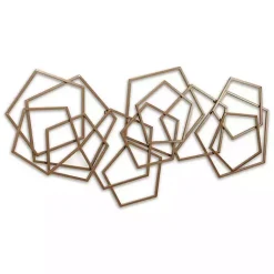 Kirklands Home Wall Plaques|Bronze Astraga Pentagon Plaque Brown
