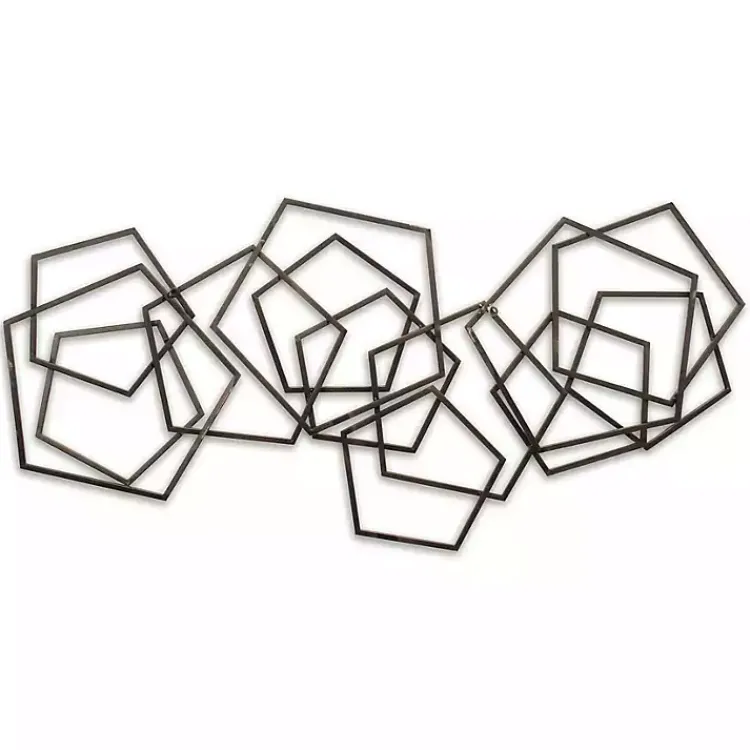 Kirklands Home Wall Plaques|Bronze Astraga Pentagon Plaque Brown