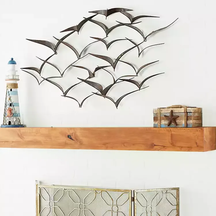 Kirklands Home Wall Plaques|Bronze Birds Metal Wall Plaque Brown