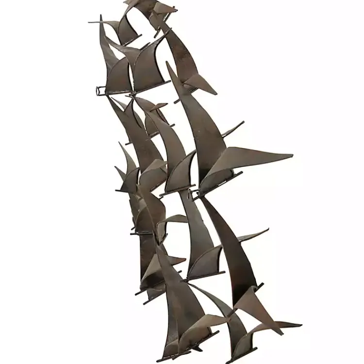 Kirklands Home Wall Plaques|Bronze Birds Metal Wall Plaque Brown