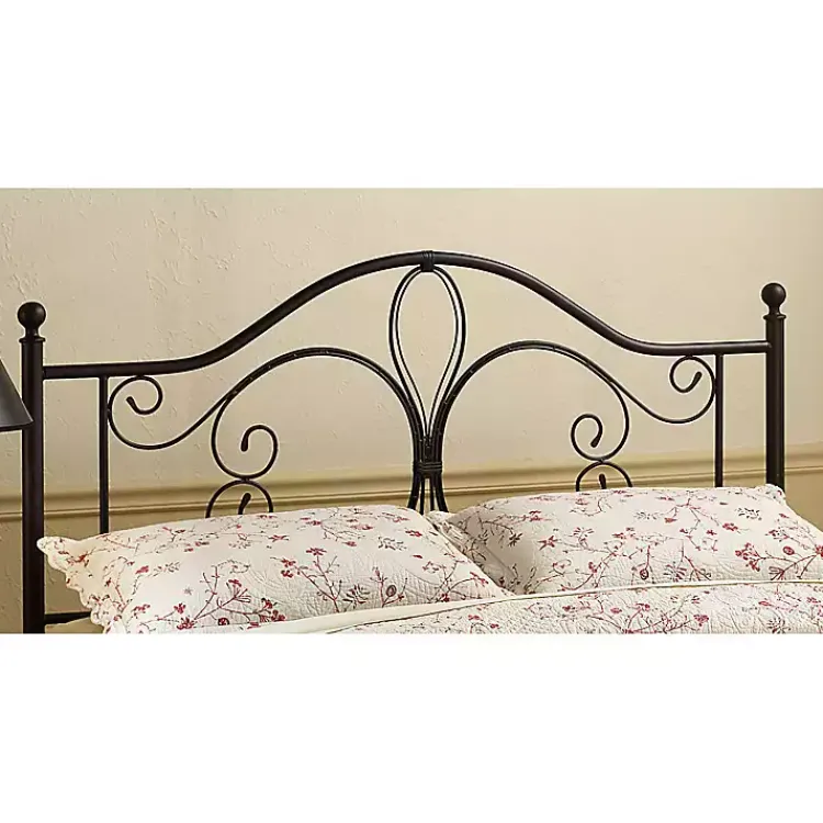 Kirklands Home Beds & Headboards|Bronze Meredith Metal Scroll Full/Queen Headboard Brown