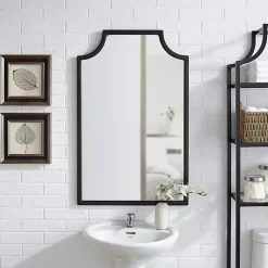 Kirklands Home Decorative Mirrors|Bronze Metal Abigail Mirror Brown