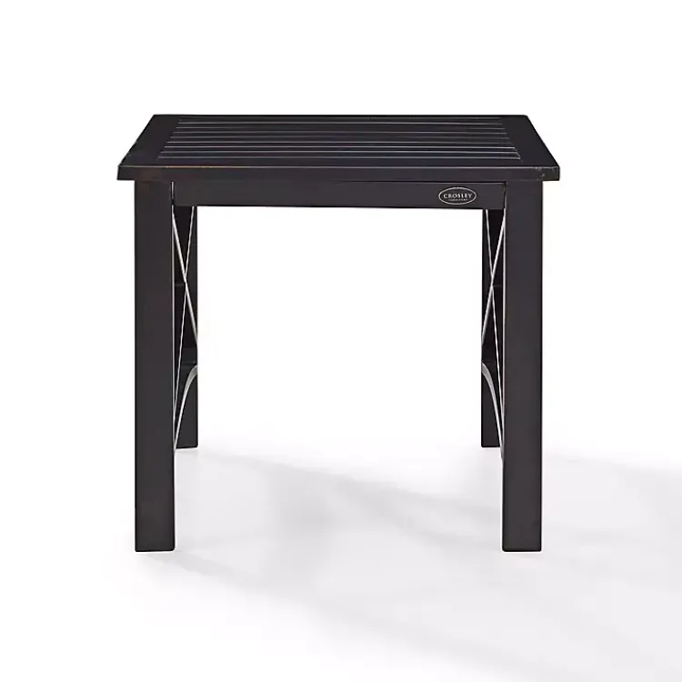 Kirklands Home Outdoor Tables|Bronze Metal Dayton Outdoor Side Table Brown