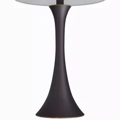 Kirklands Home Table Lamps|Bronze Metal Hourglass Table Lamps, Set of 2 Brown